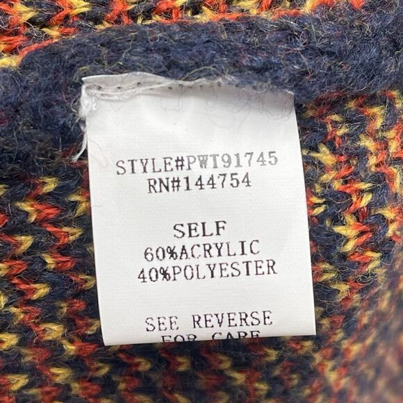 Davi & Dani Womens Animal Print Sweater Balloon Long Sleeve  Blue Yellow 2XL - Picture 6 of 10